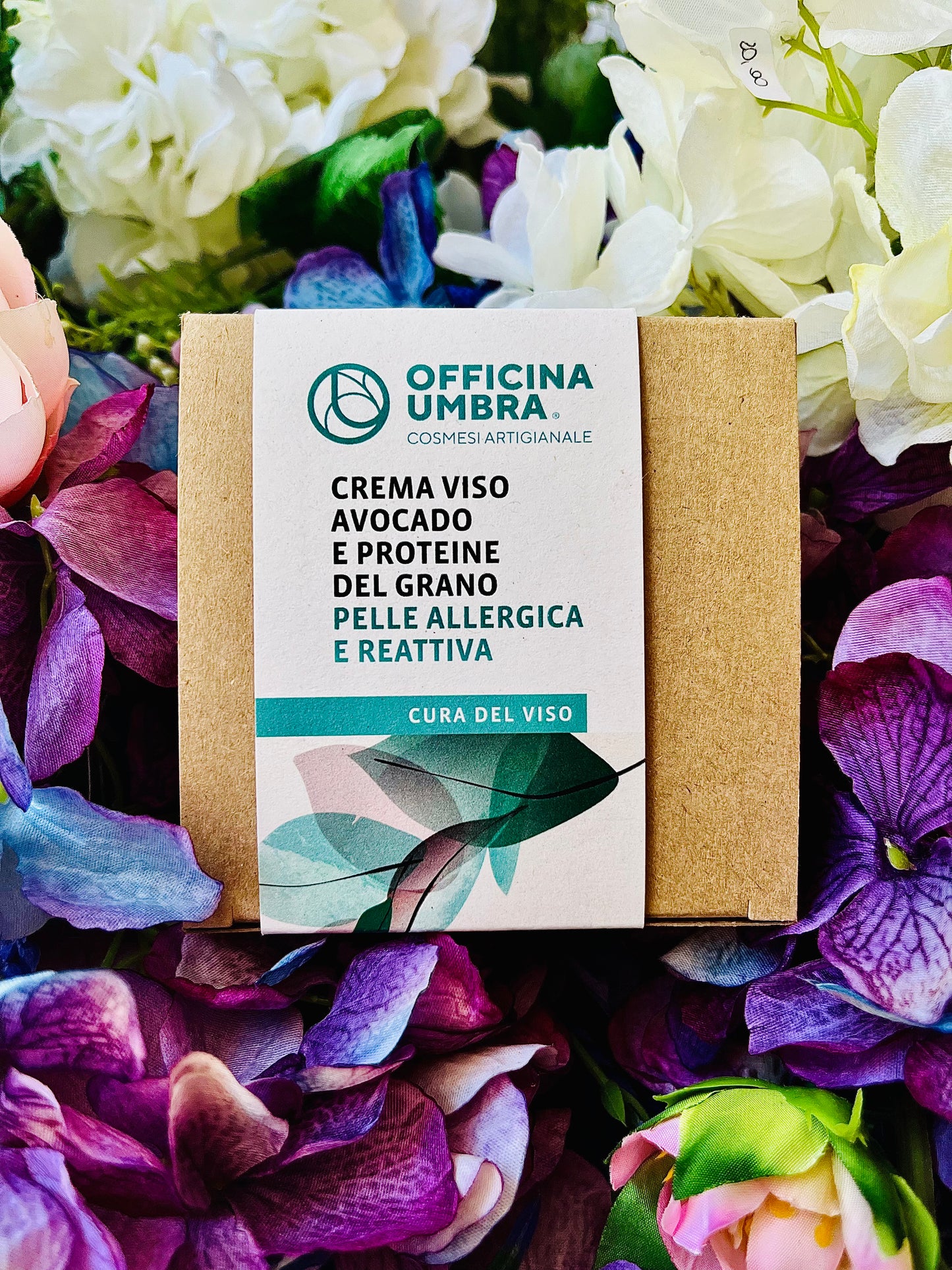 Officina Umbra-Crema viso Avocado e Proteine del Grano pelle Allergica e Reattiva