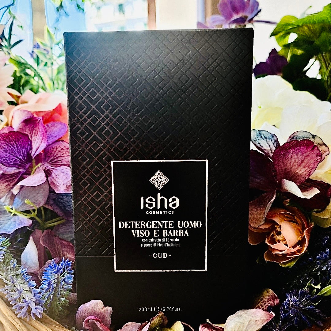 l detergente uomo ISHA è il prodotto ideale per una pulizia quotidiana e delicata di viso e barba nel rispetto delle pelli più sensibili, contiene esclusivamente tensioattivi di derivazione naturale e saccaridi in gradi di preservare la naturale idratazione di viso e capelli.
