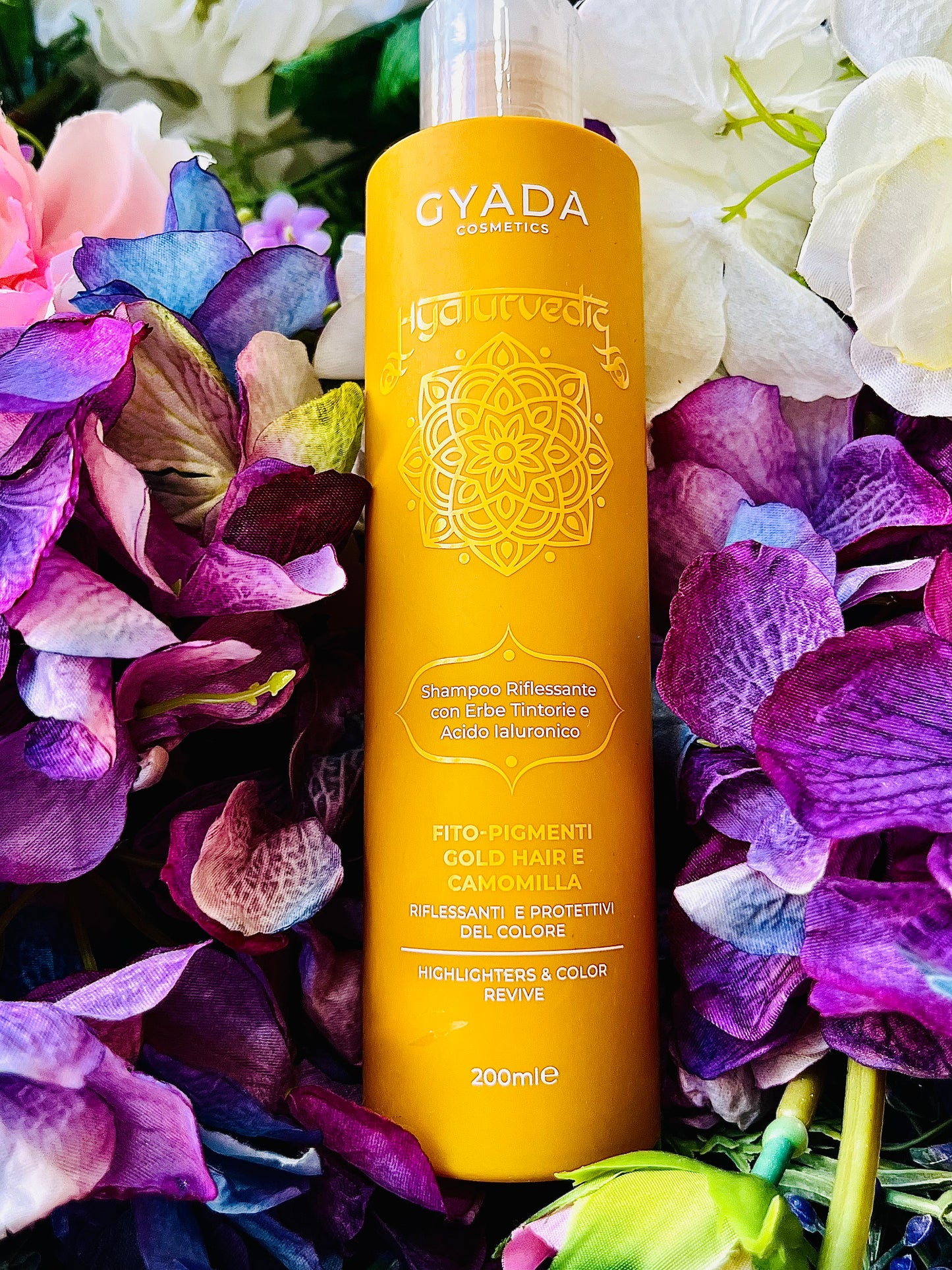 Gyada Cosmetics- Hyalurvedic- Shampoo ayurvedico riflessante capelli biondi