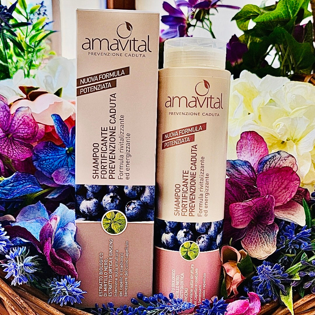 Amavital-shampoo fortificante prevenzione caduta