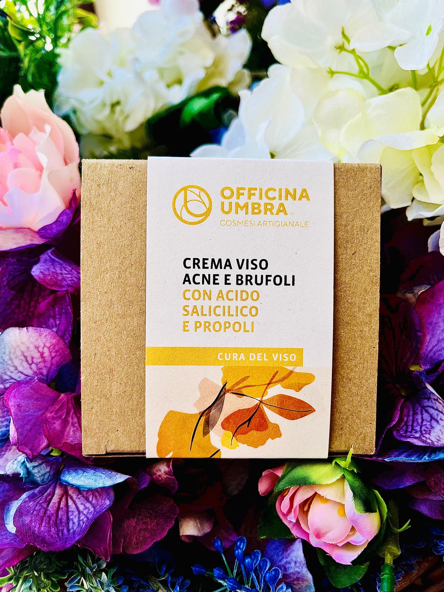 Officina Umbra-Crema viso Acne e Brufoli con Acido Salicilico e Propoli