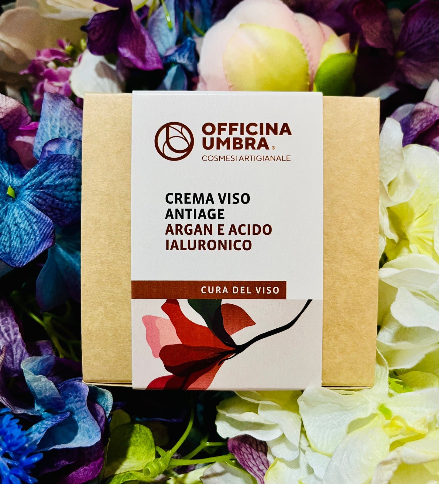 Officina Umbra-Crema viso antiage Argan e acido ialuronico