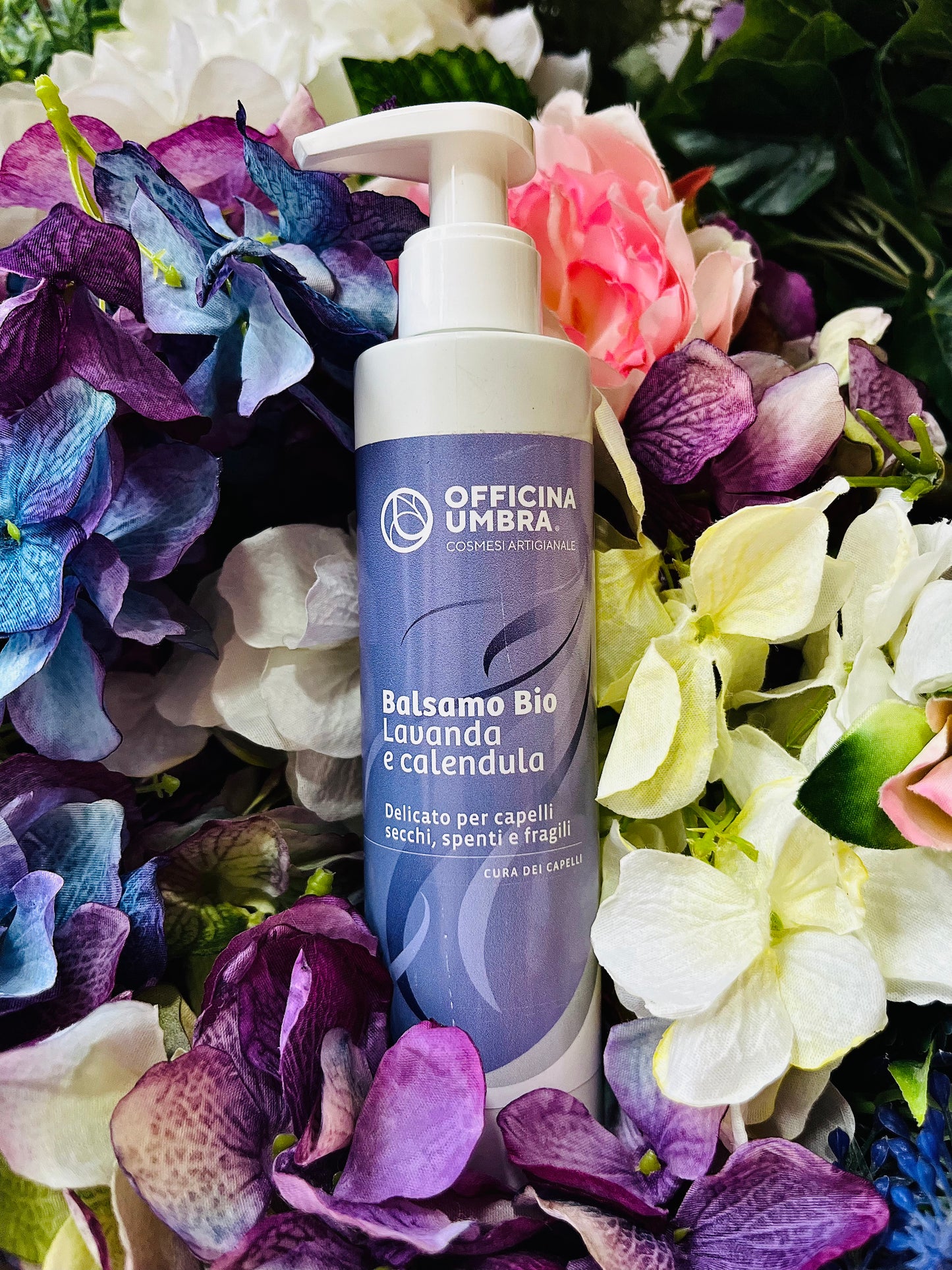 Officina umbra-Balsamo lavanda e calendula per capelli secchi e fragili