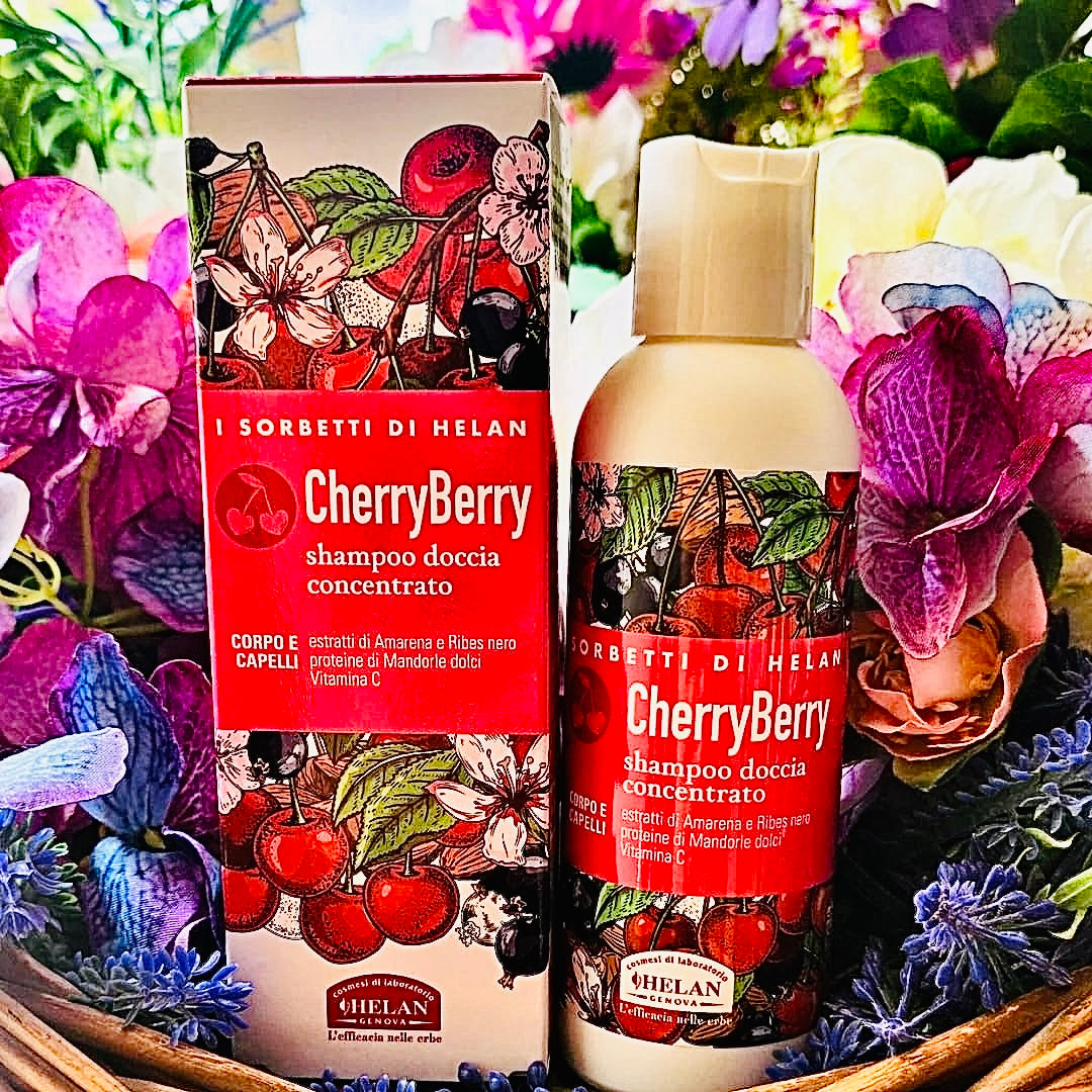 Helan Cosmesi- Sorbetti di Helan CherryBerry Shampoo Doccia Concentrato