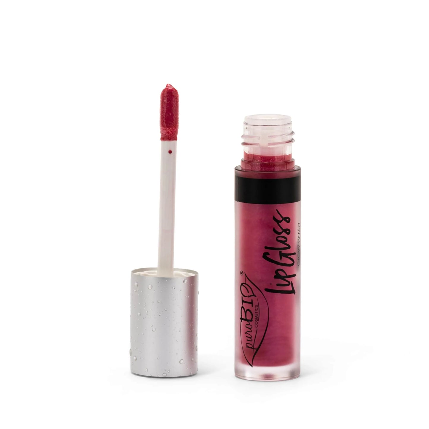 Puro Bio-Lipgloss Prana Bloom-02 – Rose Glitz – Ciclamino | Finish Perlato