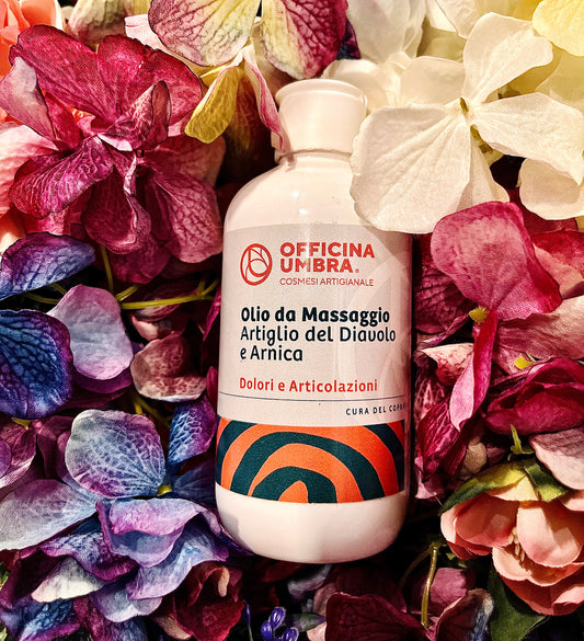 Officina Umbra-Olio da Massaggio artiglio del diavolo e arnica