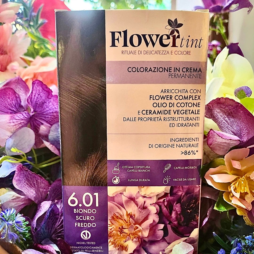 Flowertint-  Colorazione permanente Biondo scuro freddo 6.01