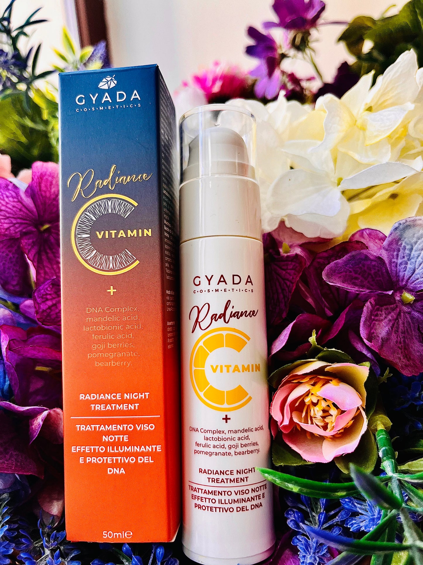 Gyada Cosmetics - Radiance - Trattamento viso notte illuminante e protettivo