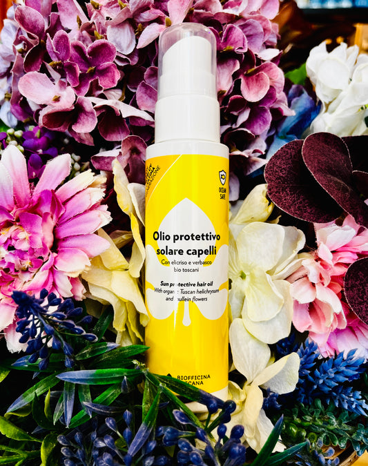 Biofficina Toscana-Olio protettivo solare capelli