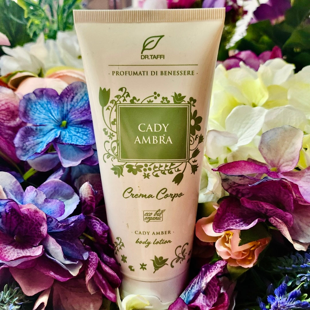 Setosa crema corpo, biologica e vegan, dal profumo intenso, unico e raro come l'Ambra Verde